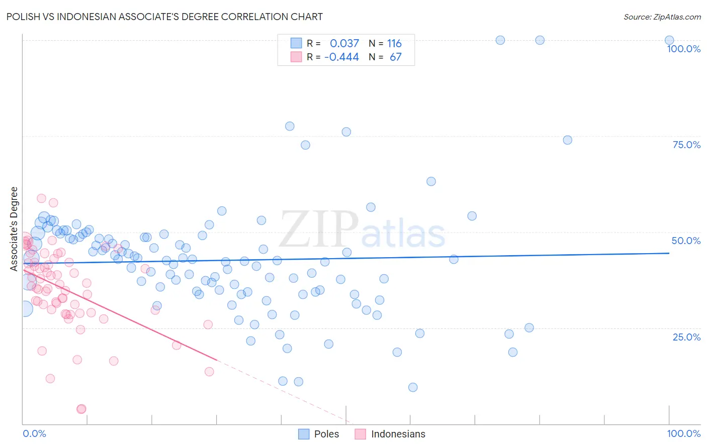 Polish vs Indonesian Associate's Degree