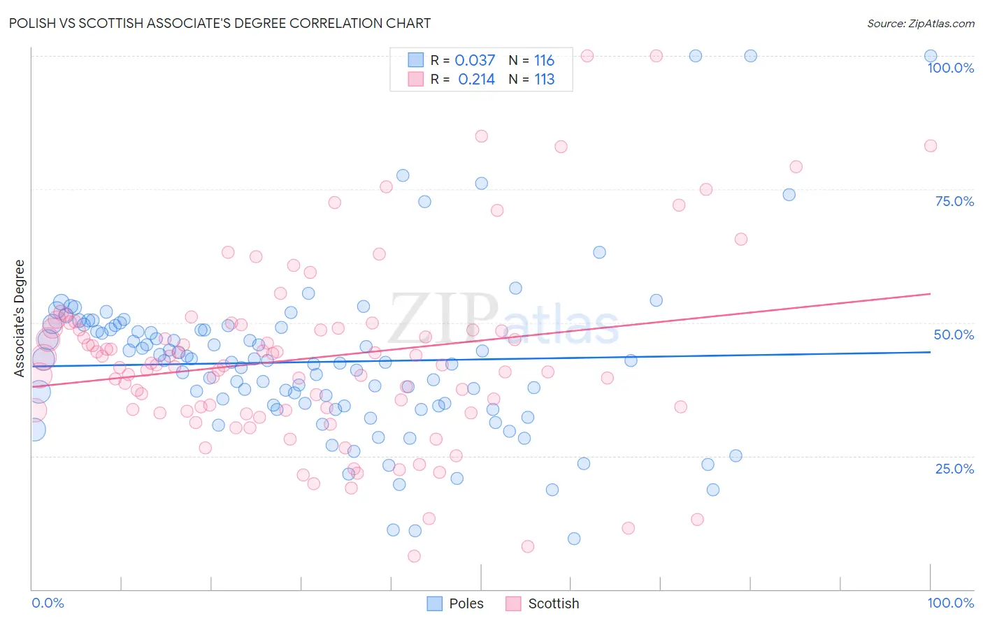 Polish vs Scottish Associate's Degree