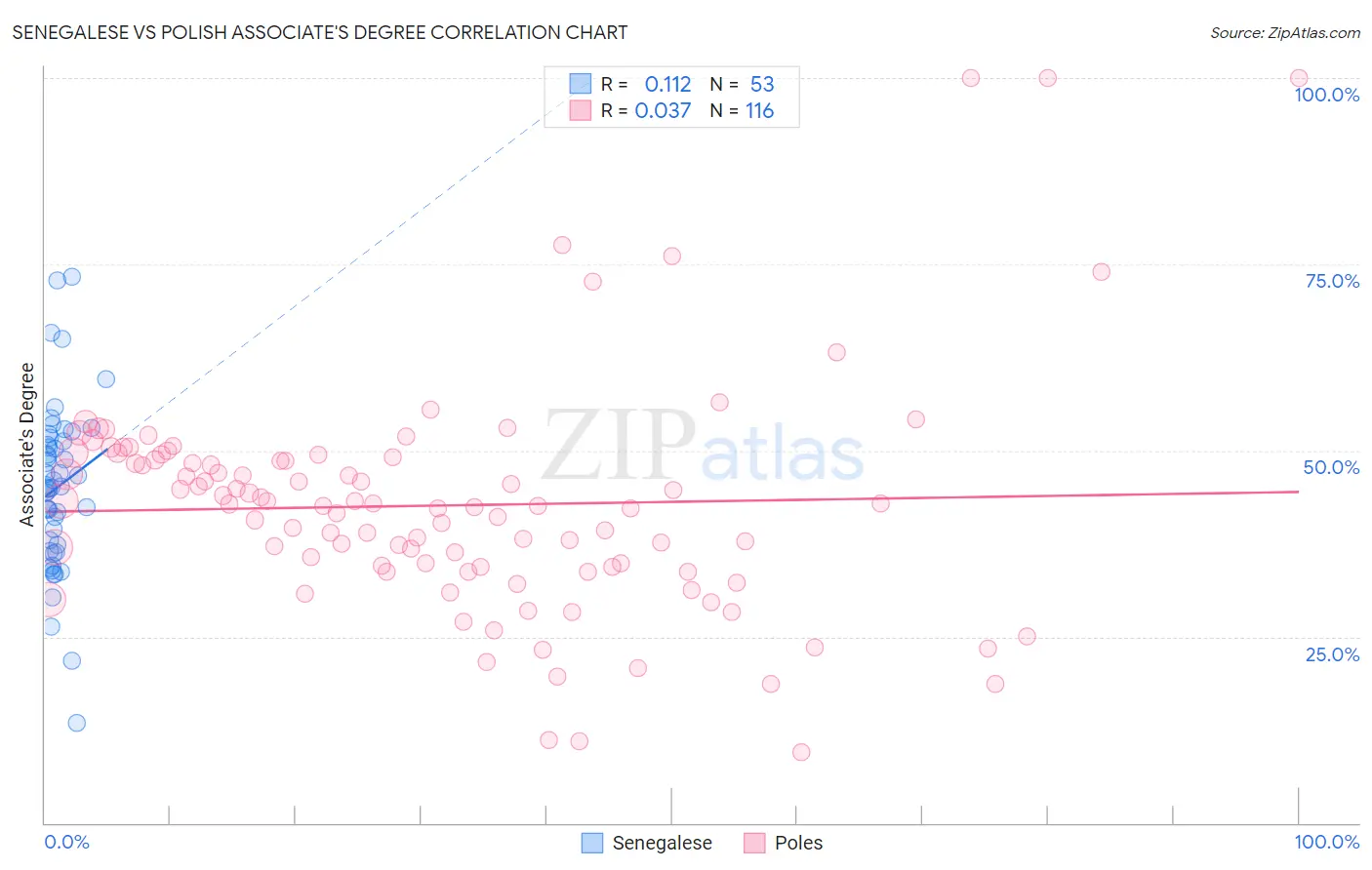 Senegalese vs Polish Associate's Degree