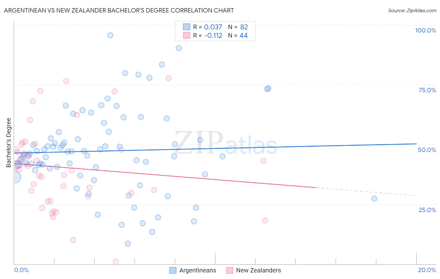 Argentinean vs New Zealander Bachelor's Degree