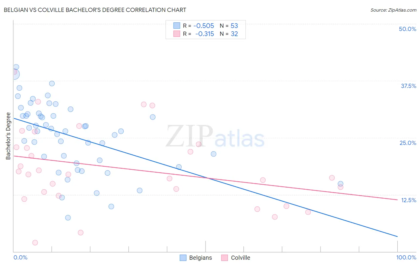 Belgian vs Colville Bachelor's Degree