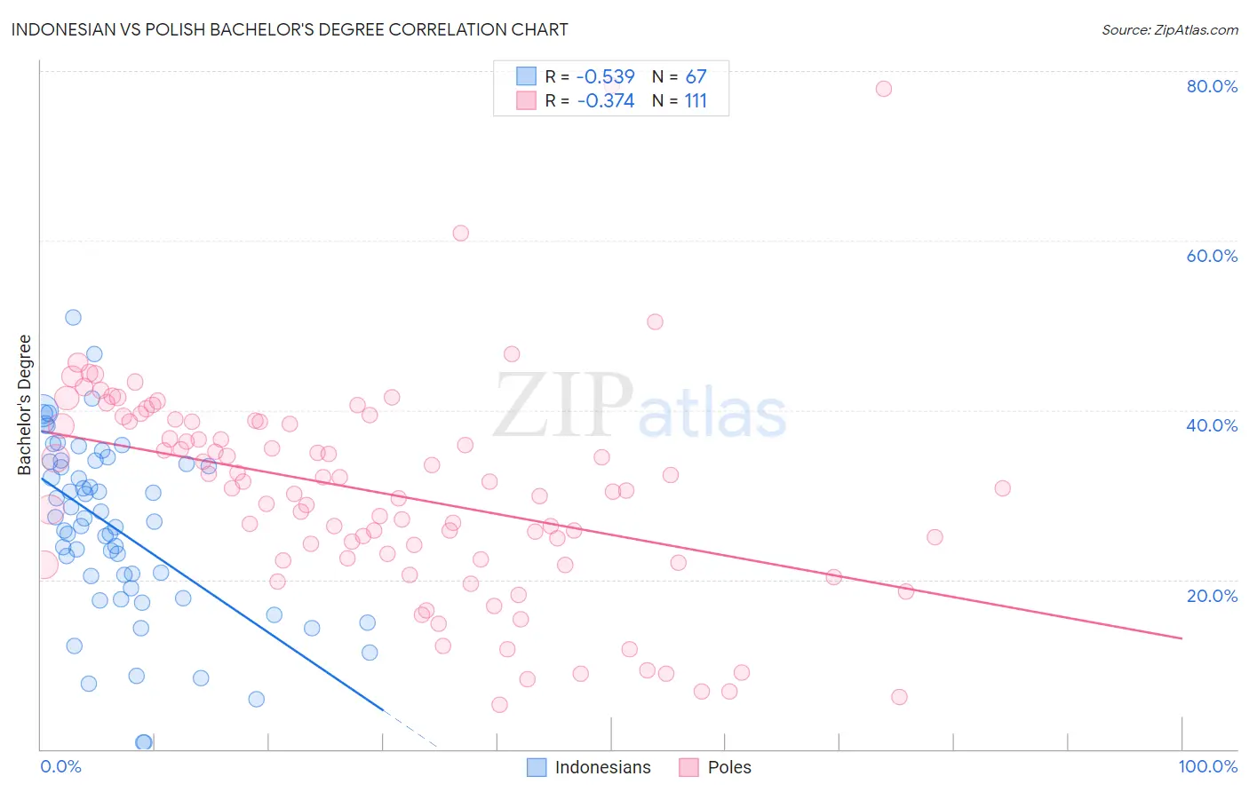 Indonesian vs Polish Bachelor's Degree