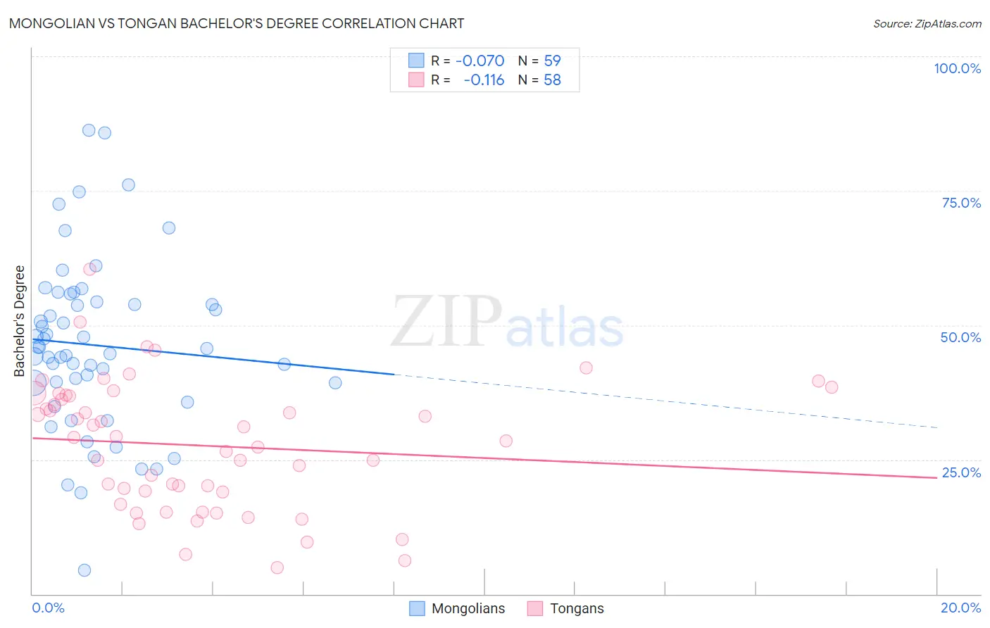 Mongolian vs Tongan Bachelor's Degree