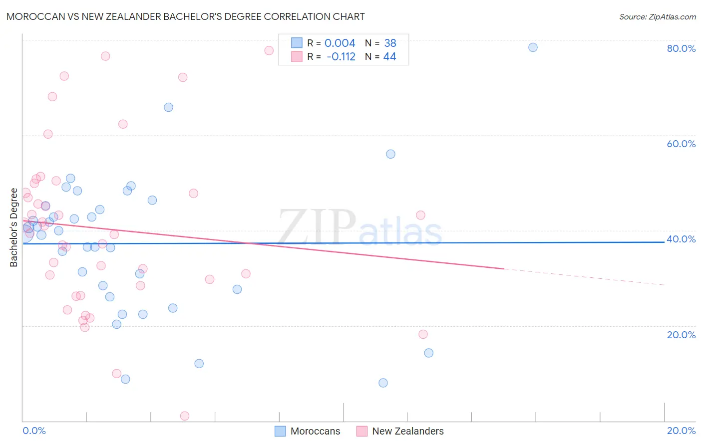 Moroccan vs New Zealander Bachelor's Degree