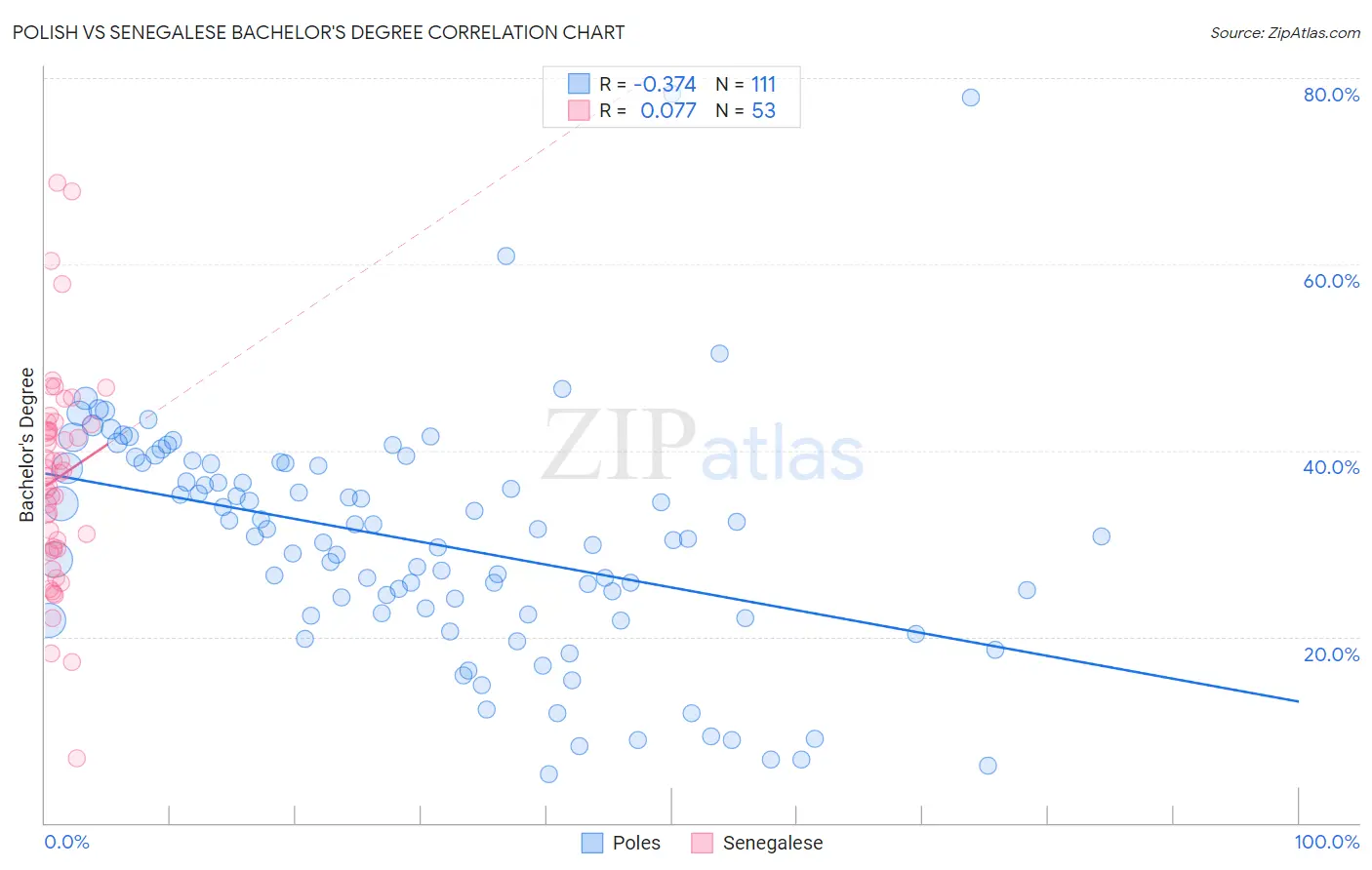 Polish vs Senegalese Bachelor's Degree