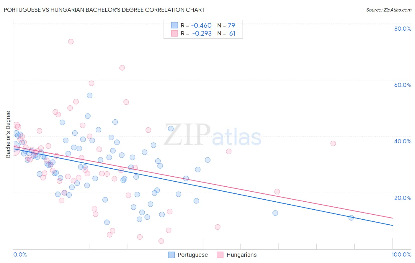 Portuguese vs Hungarian Bachelor's Degree