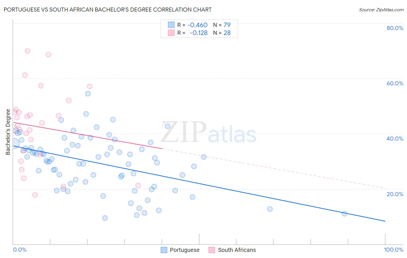 Portuguese vs South African Bachelor's Degree