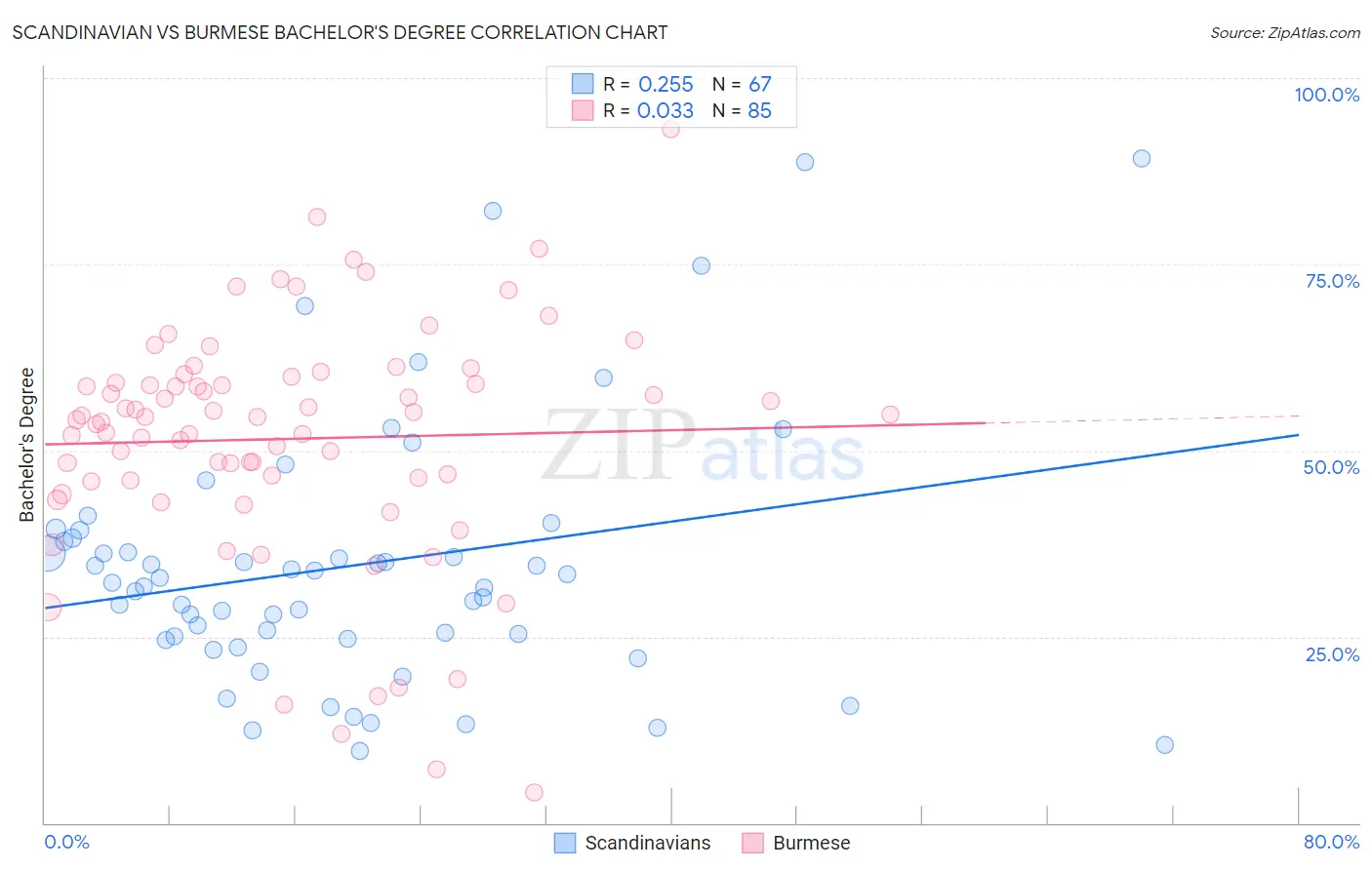 Scandinavian vs Burmese Bachelor's Degree