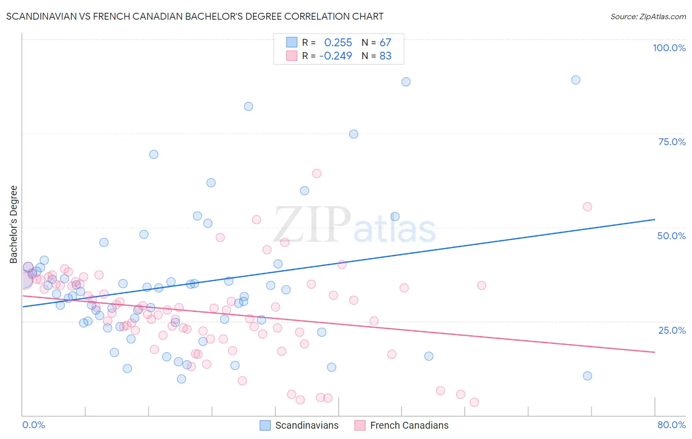 Scandinavian vs French Canadian Bachelor's Degree