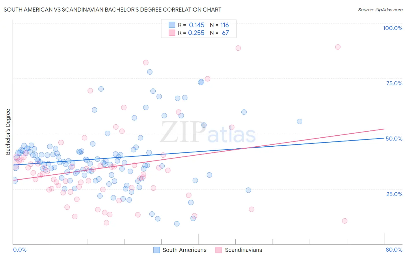 South American vs Scandinavian Bachelor's Degree