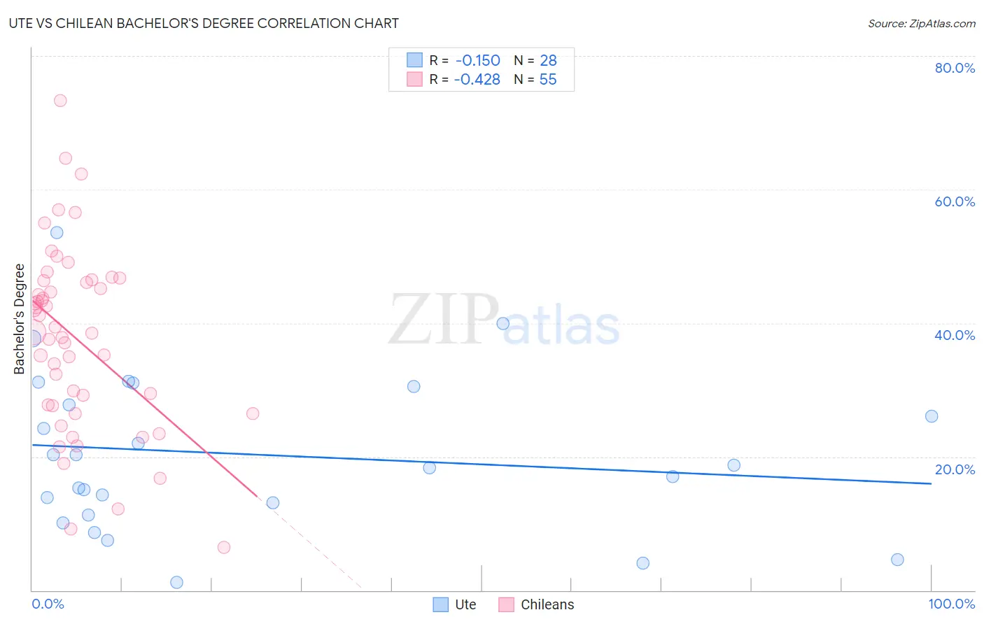 Ute vs Chilean Bachelor's Degree