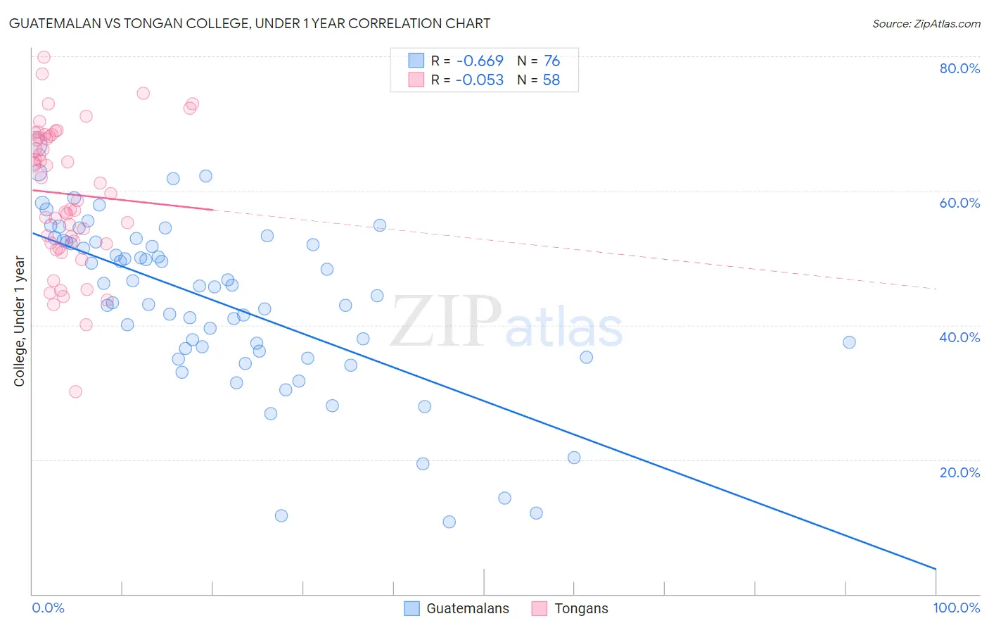 Guatemalan vs Tongan College, Under 1 year