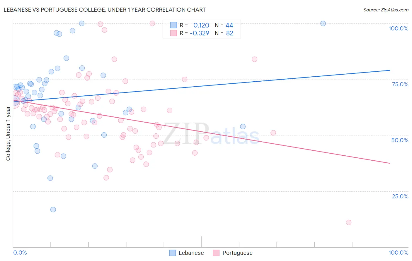 Lebanese vs Portuguese College, Under 1 year