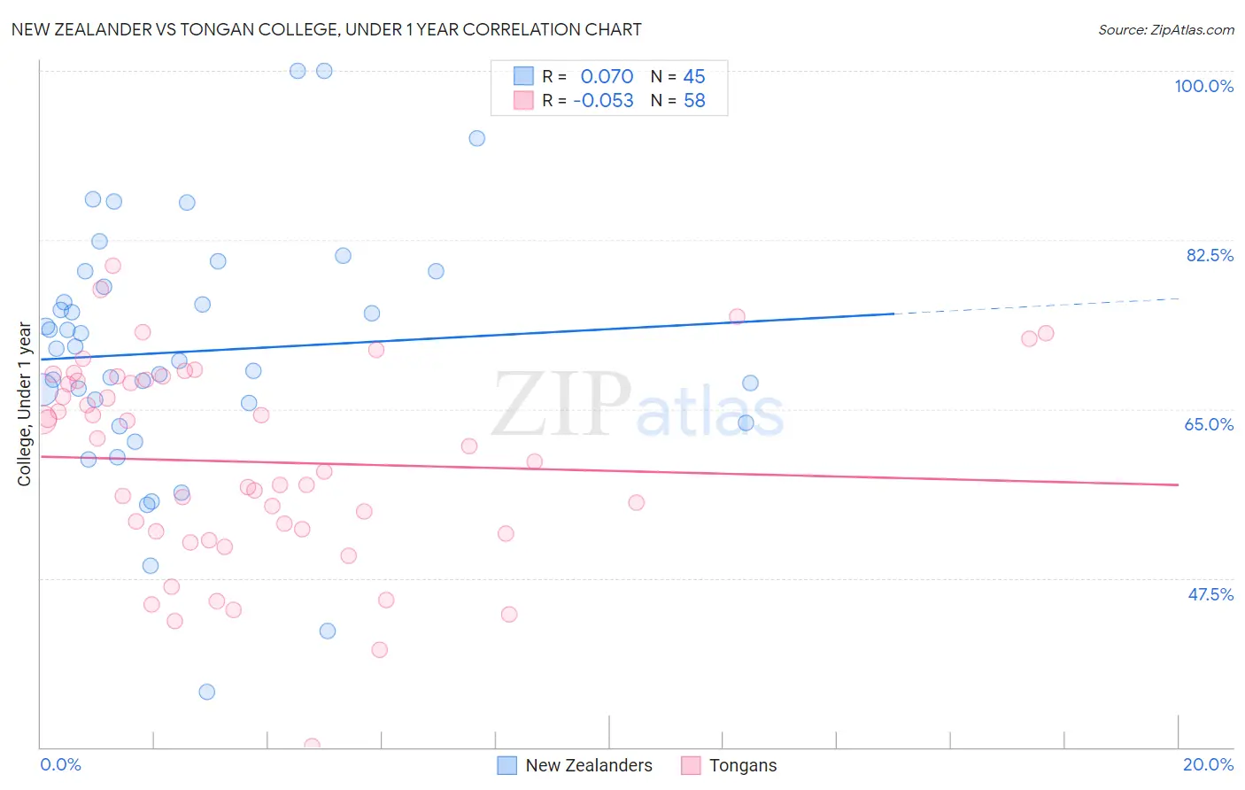 New Zealander vs Tongan College, Under 1 year