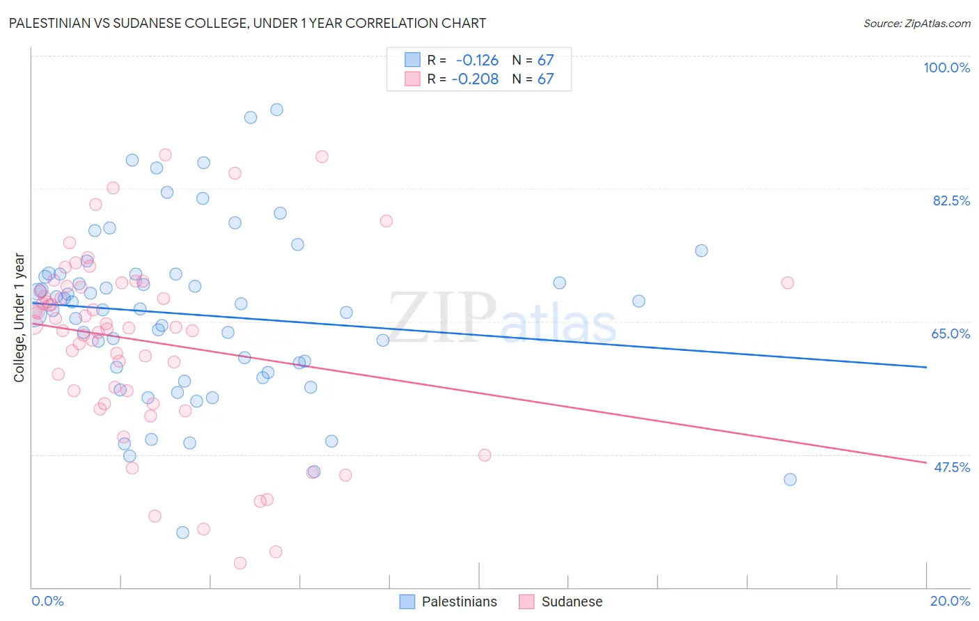 Palestinian vs Sudanese College, Under 1 year