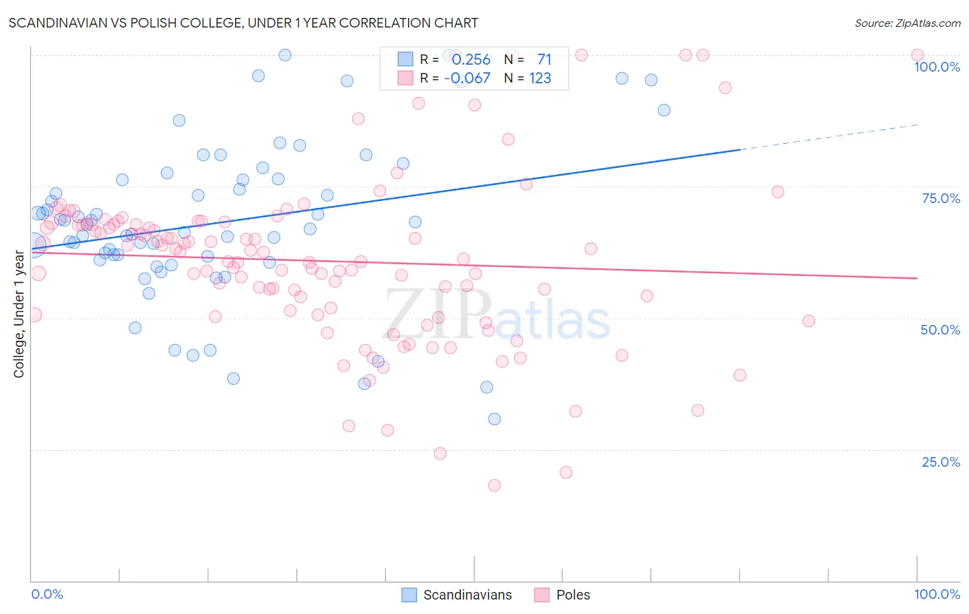 Scandinavian vs Polish College, Under 1 year