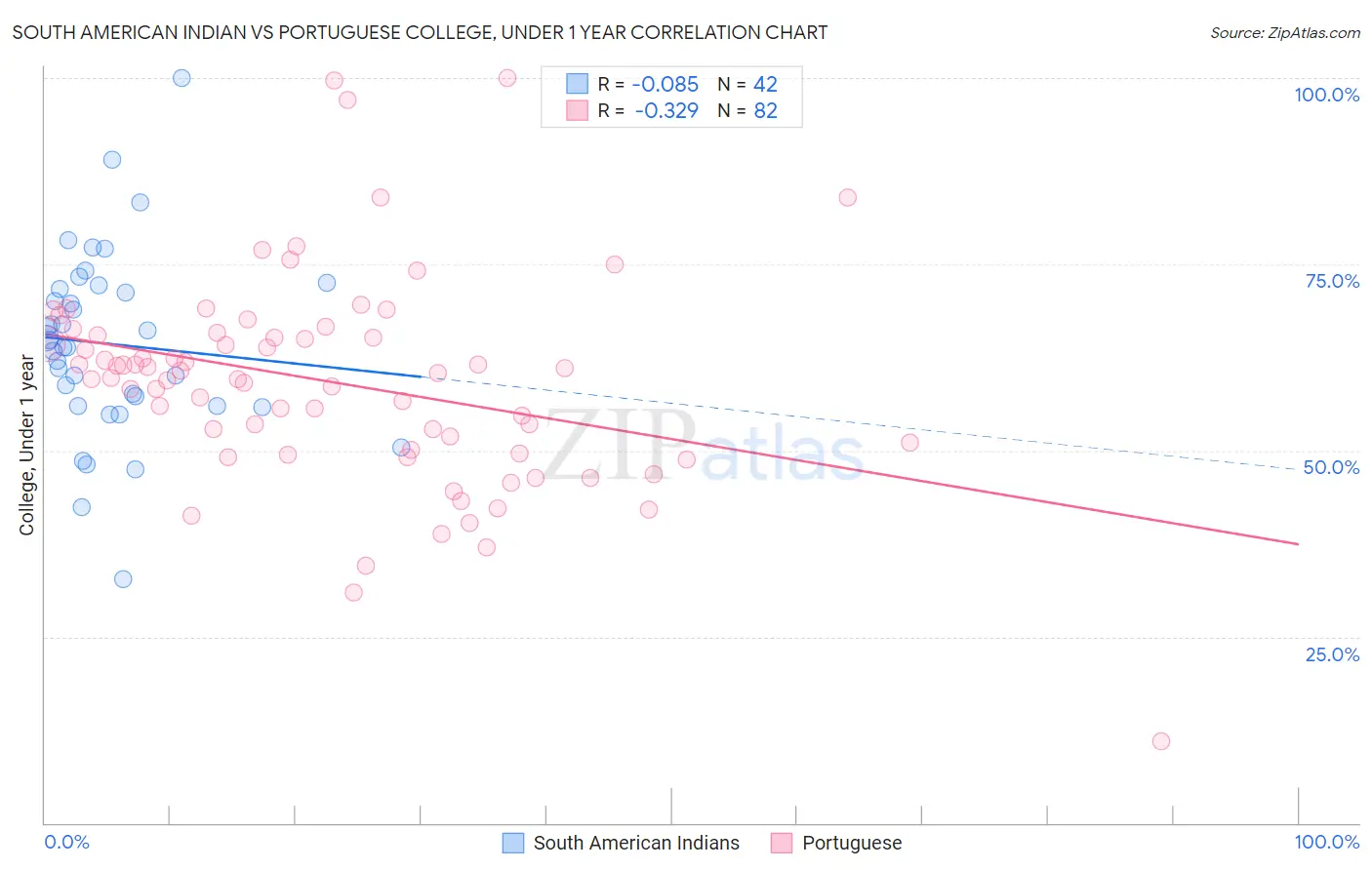 South American Indian vs Portuguese College, Under 1 year