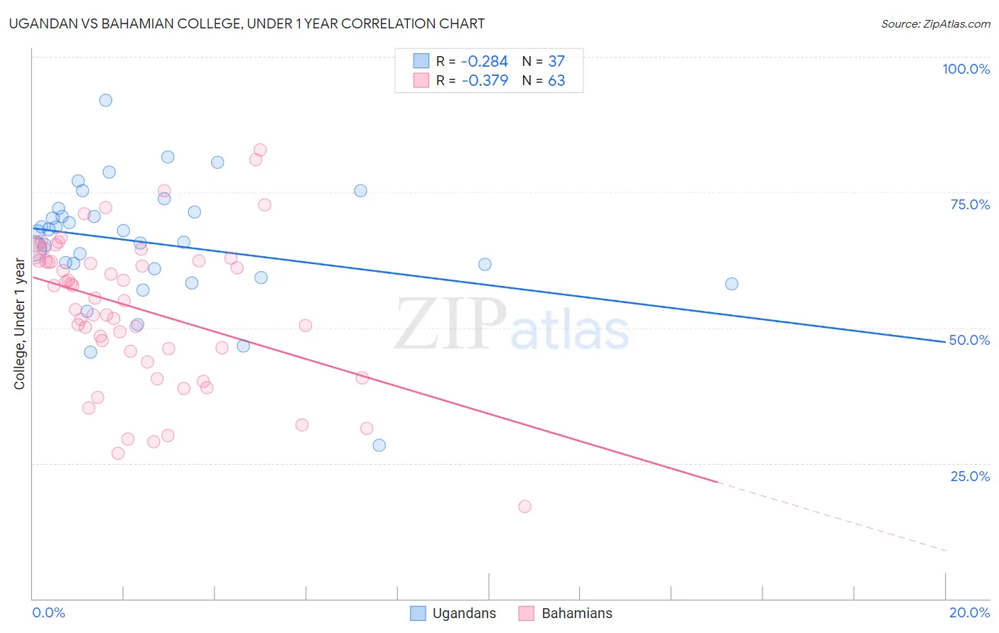 Ugandan vs Bahamian College, Under 1 year