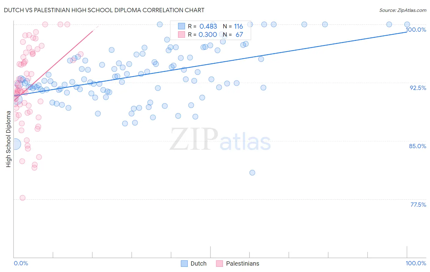 Dutch vs Palestinian High School Diploma