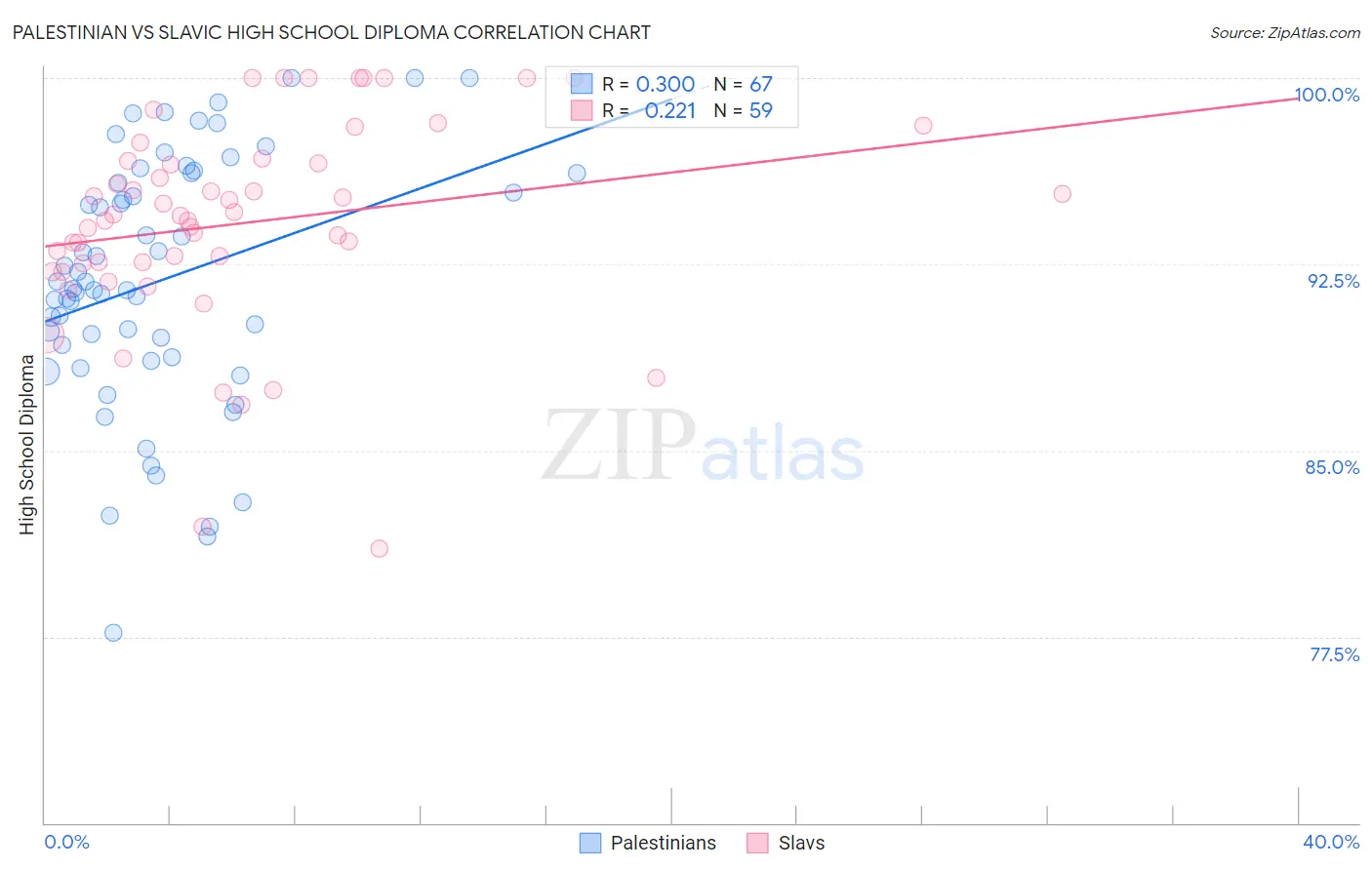 Palestinian vs Slavic High School Diploma