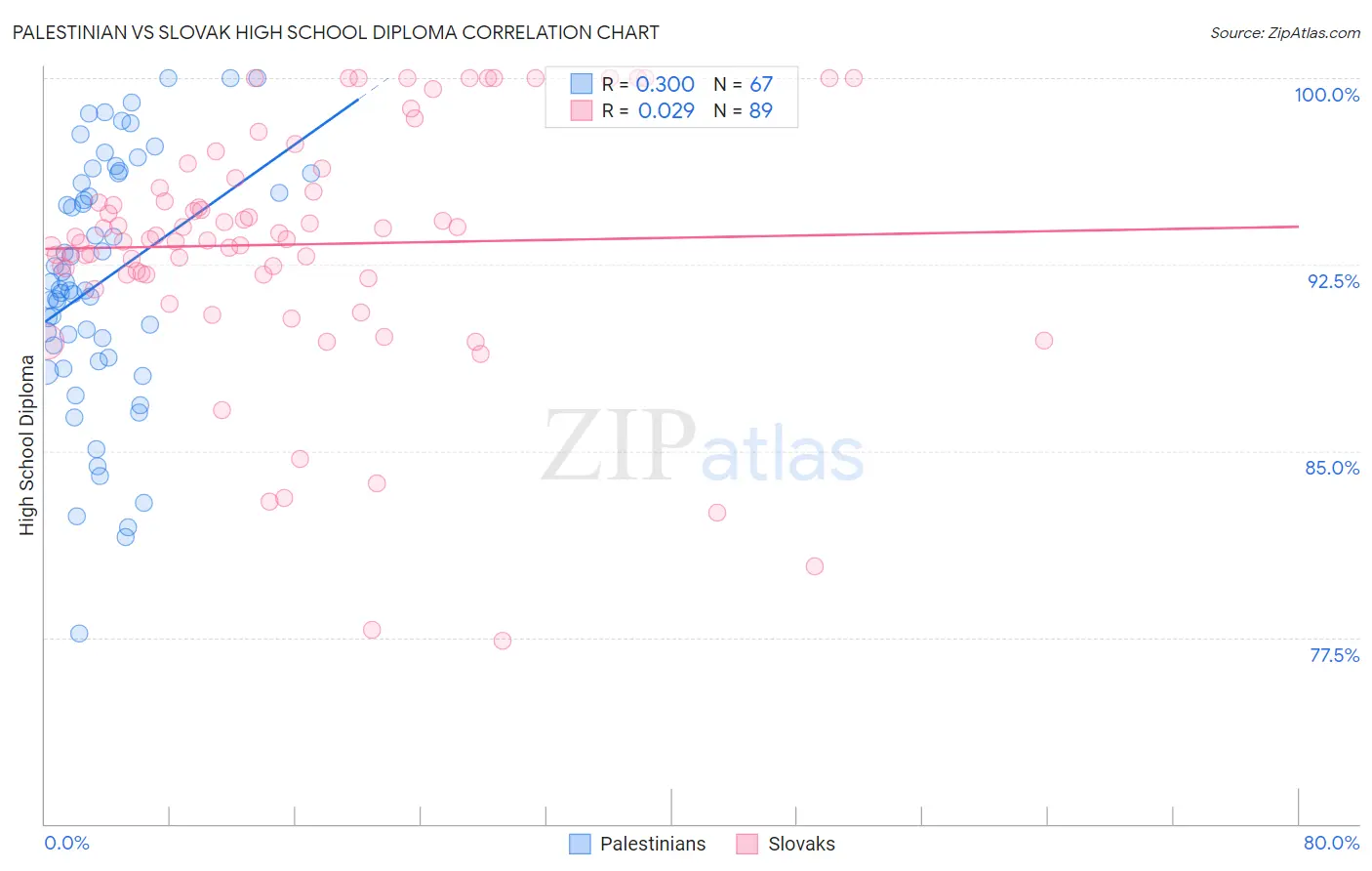 Palestinian vs Slovak High School Diploma