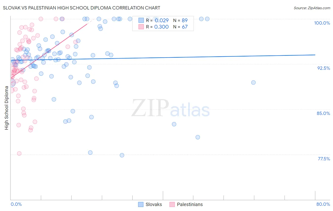 Slovak vs Palestinian High School Diploma