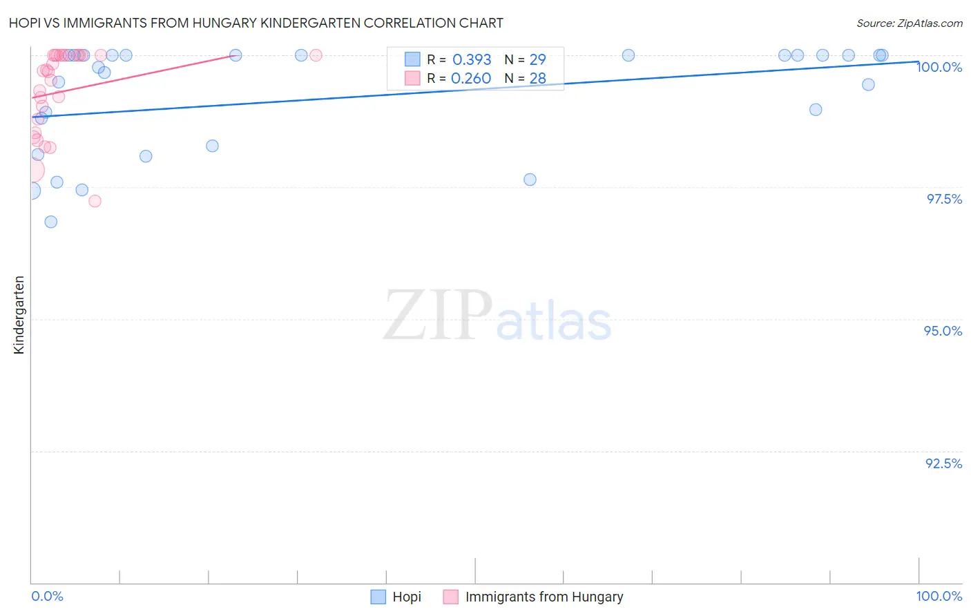 Hopi vs Immigrants from Hungary Kindergarten