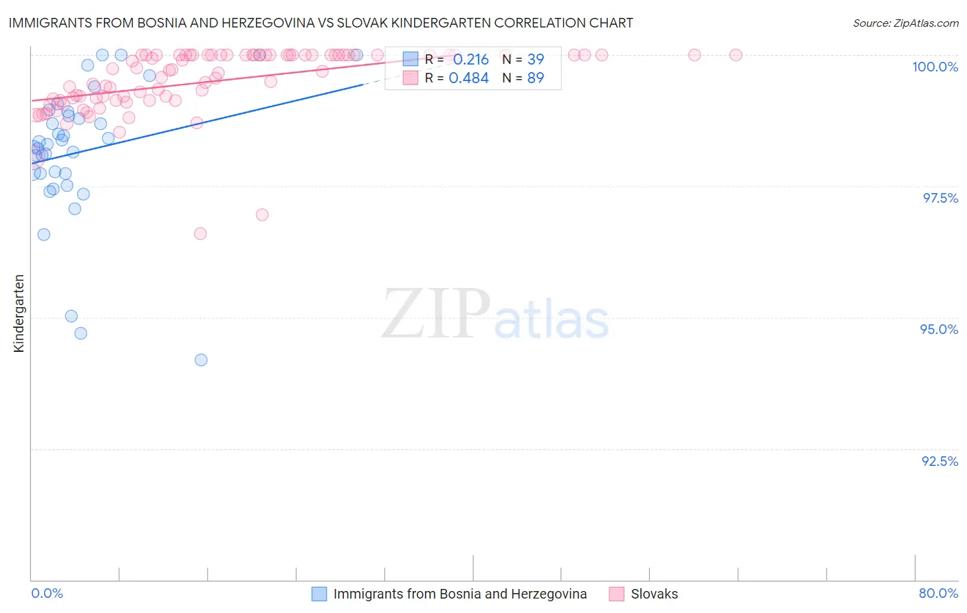 Immigrants from Bosnia and Herzegovina vs Slovak Kindergarten