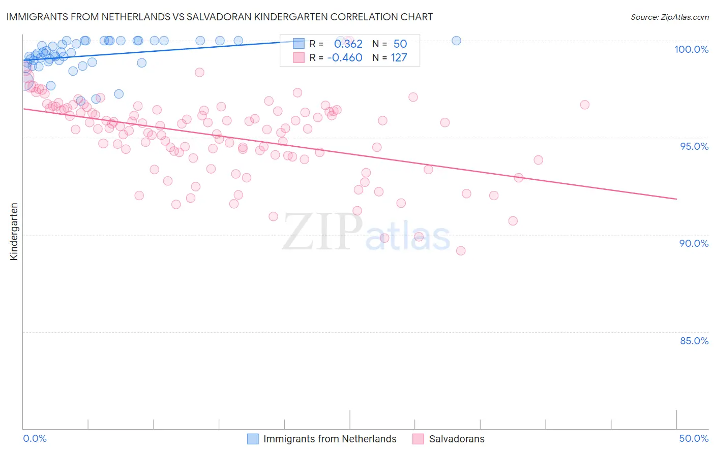 Immigrants from Netherlands vs Salvadoran Kindergarten