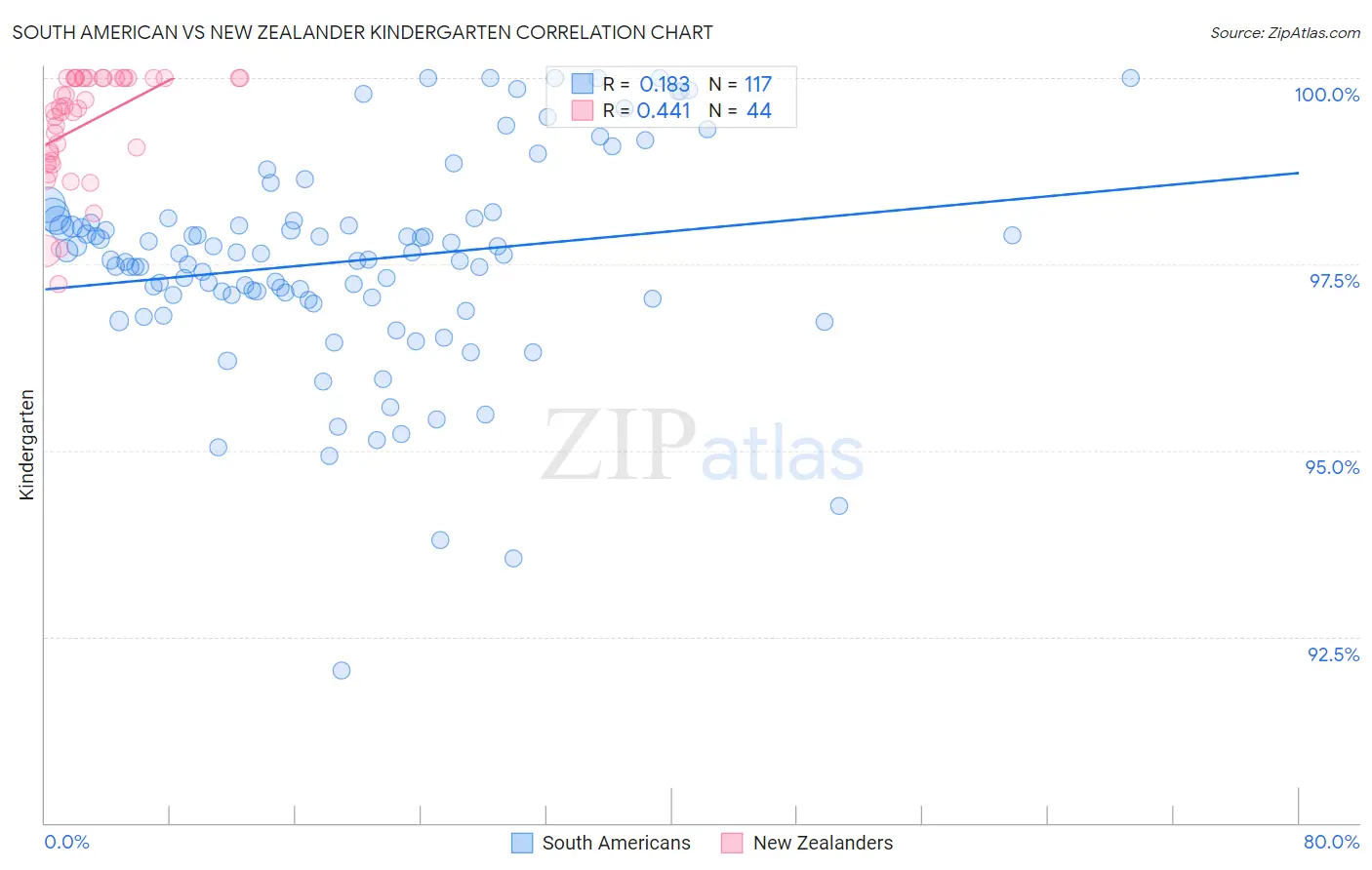 South American vs New Zealander Kindergarten