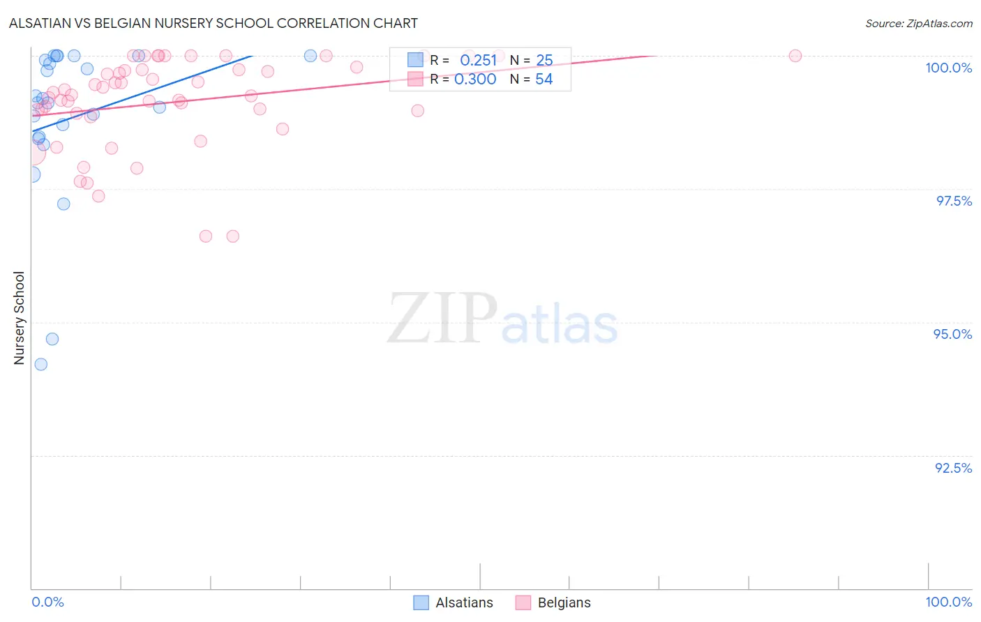 Alsatian vs Belgian Nursery School