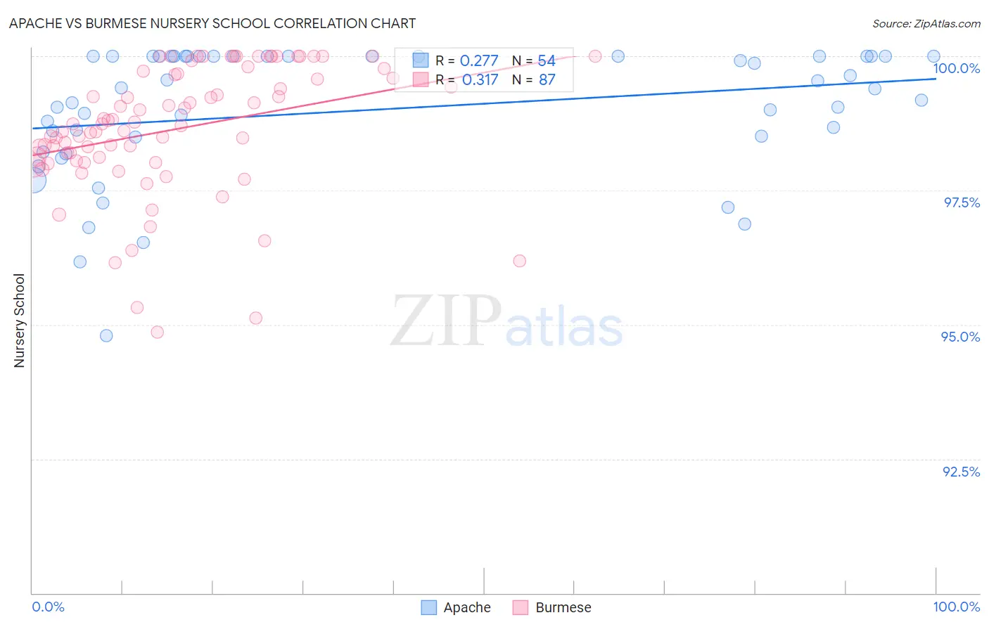 Apache vs Burmese Nursery School