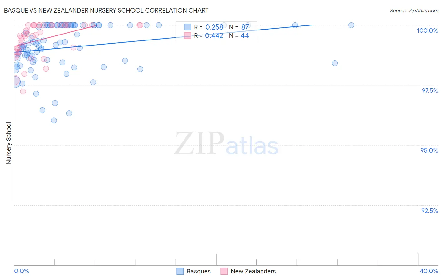 Basque vs New Zealander Nursery School