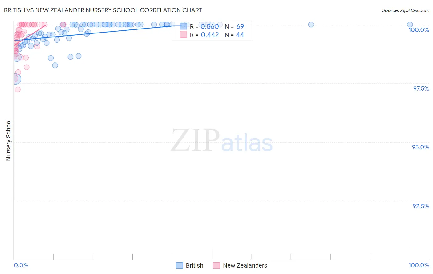 British vs New Zealander Nursery School