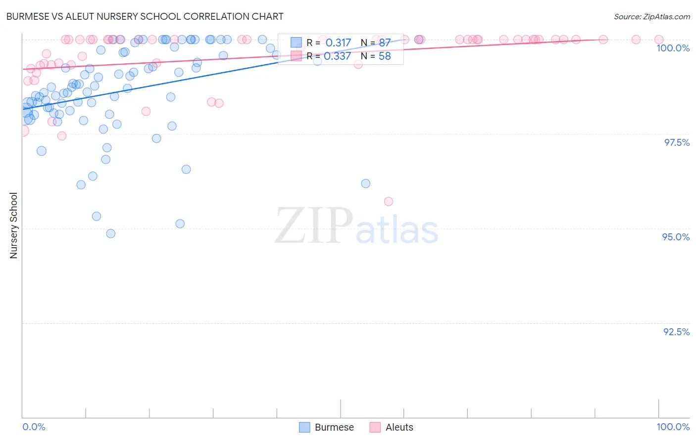 Burmese vs Aleut Nursery School