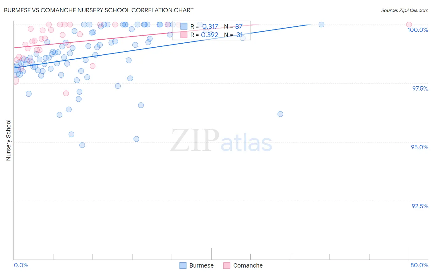 Burmese vs Comanche Nursery School