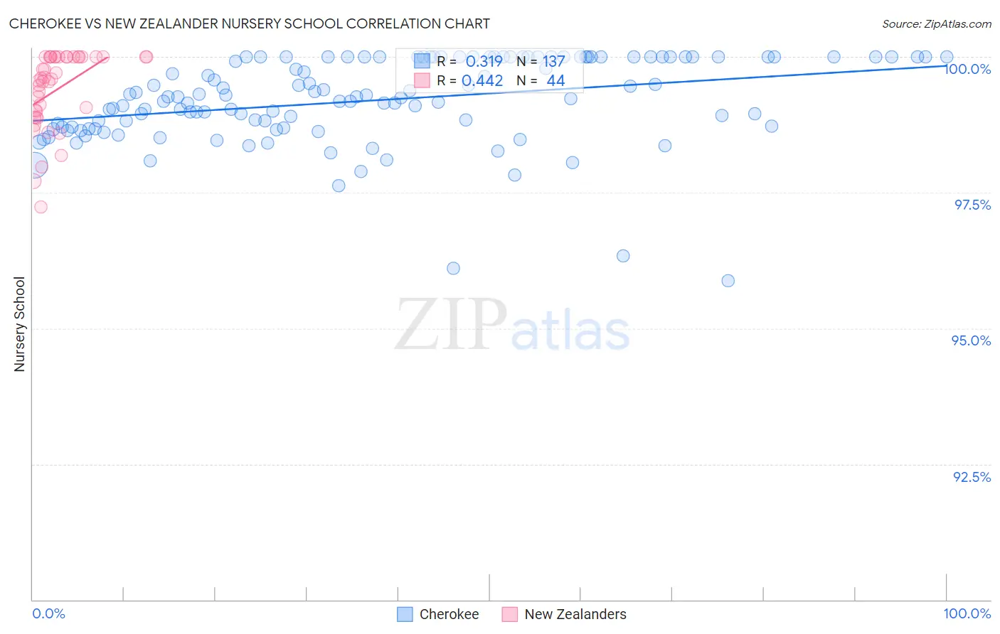 Cherokee vs New Zealander Nursery School
