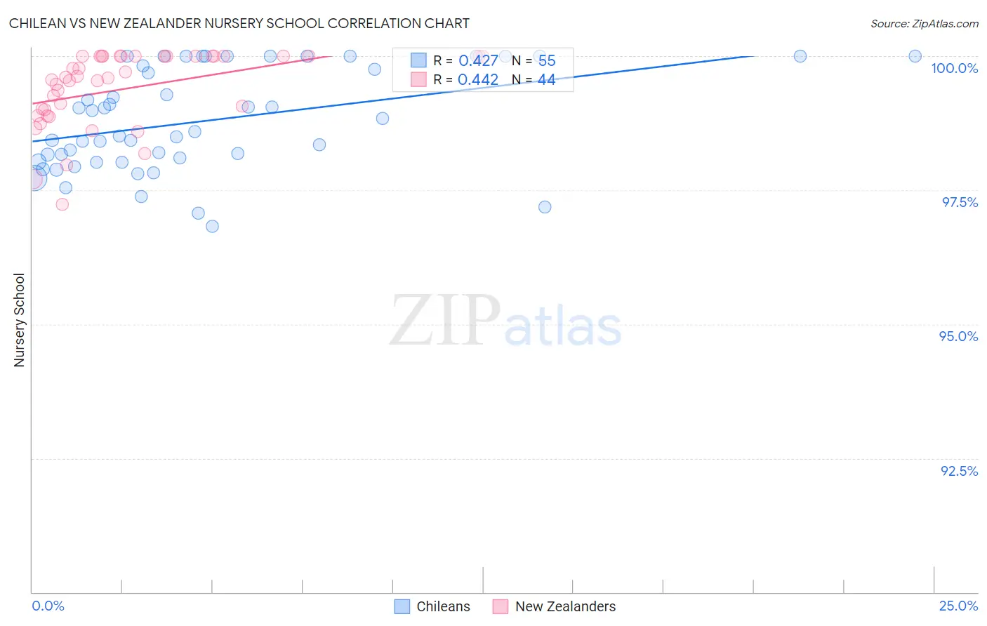 Chilean vs New Zealander Nursery School