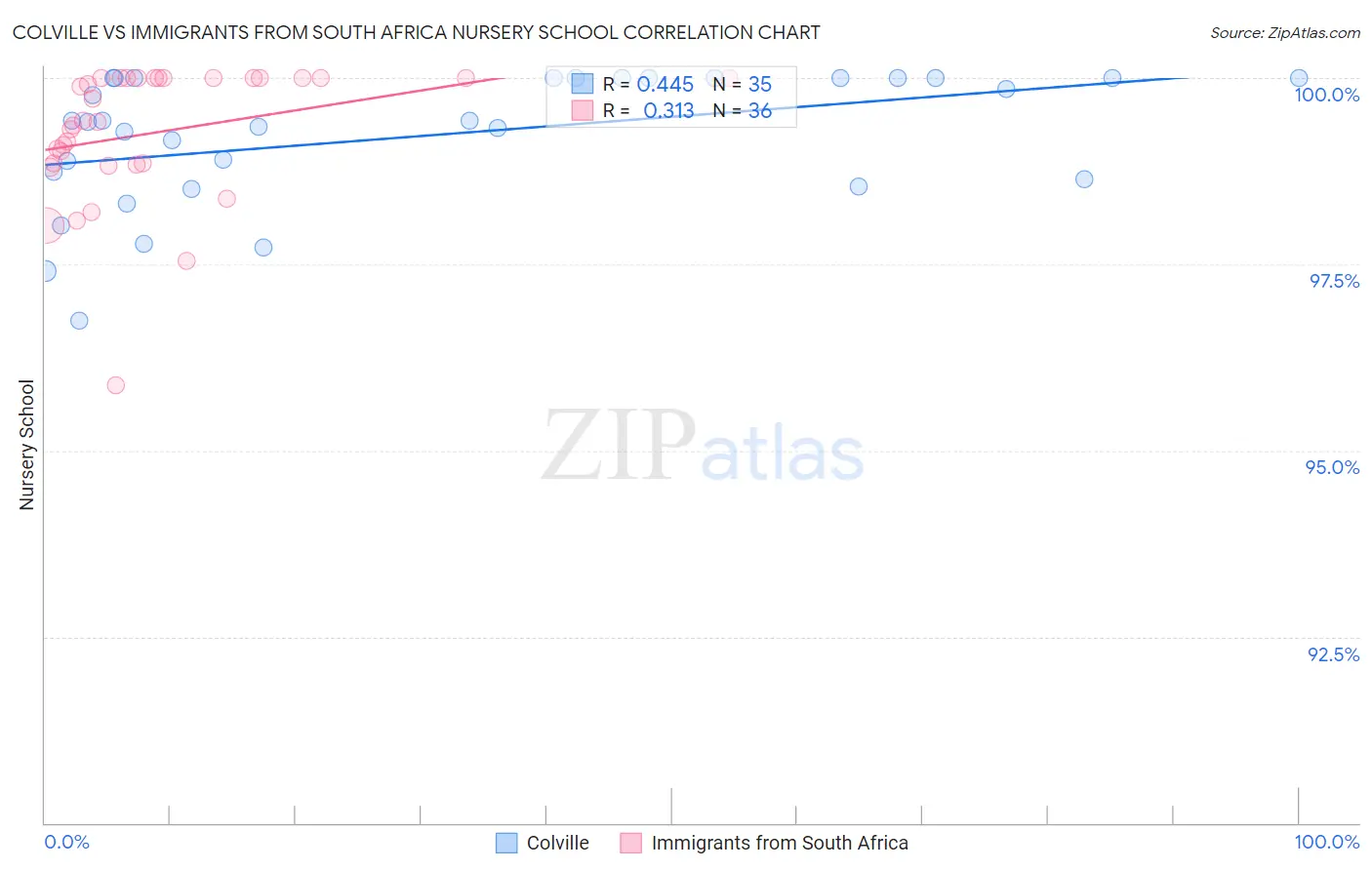 Colville vs Immigrants from South Africa Nursery School