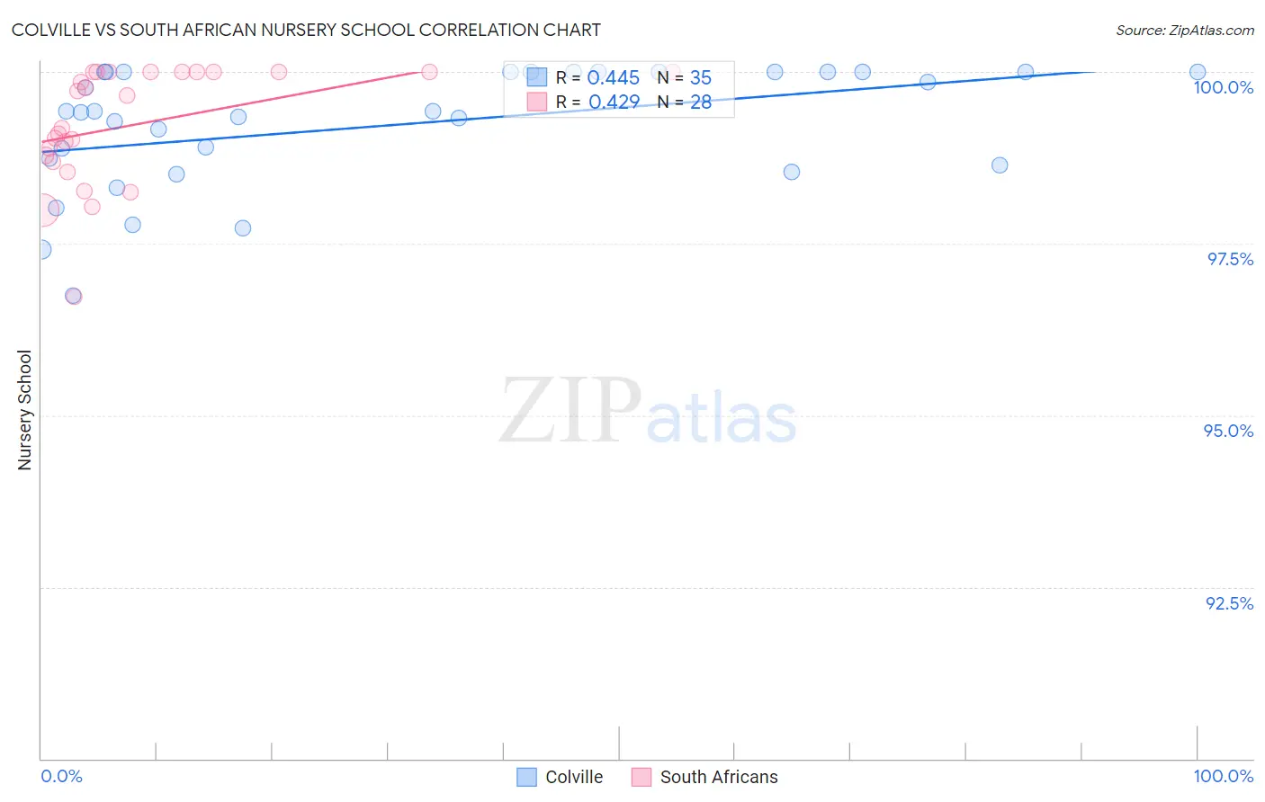 Colville vs South African Nursery School