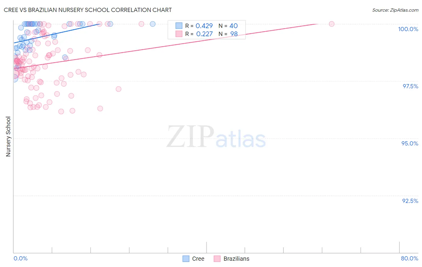 Cree vs Brazilian Nursery School