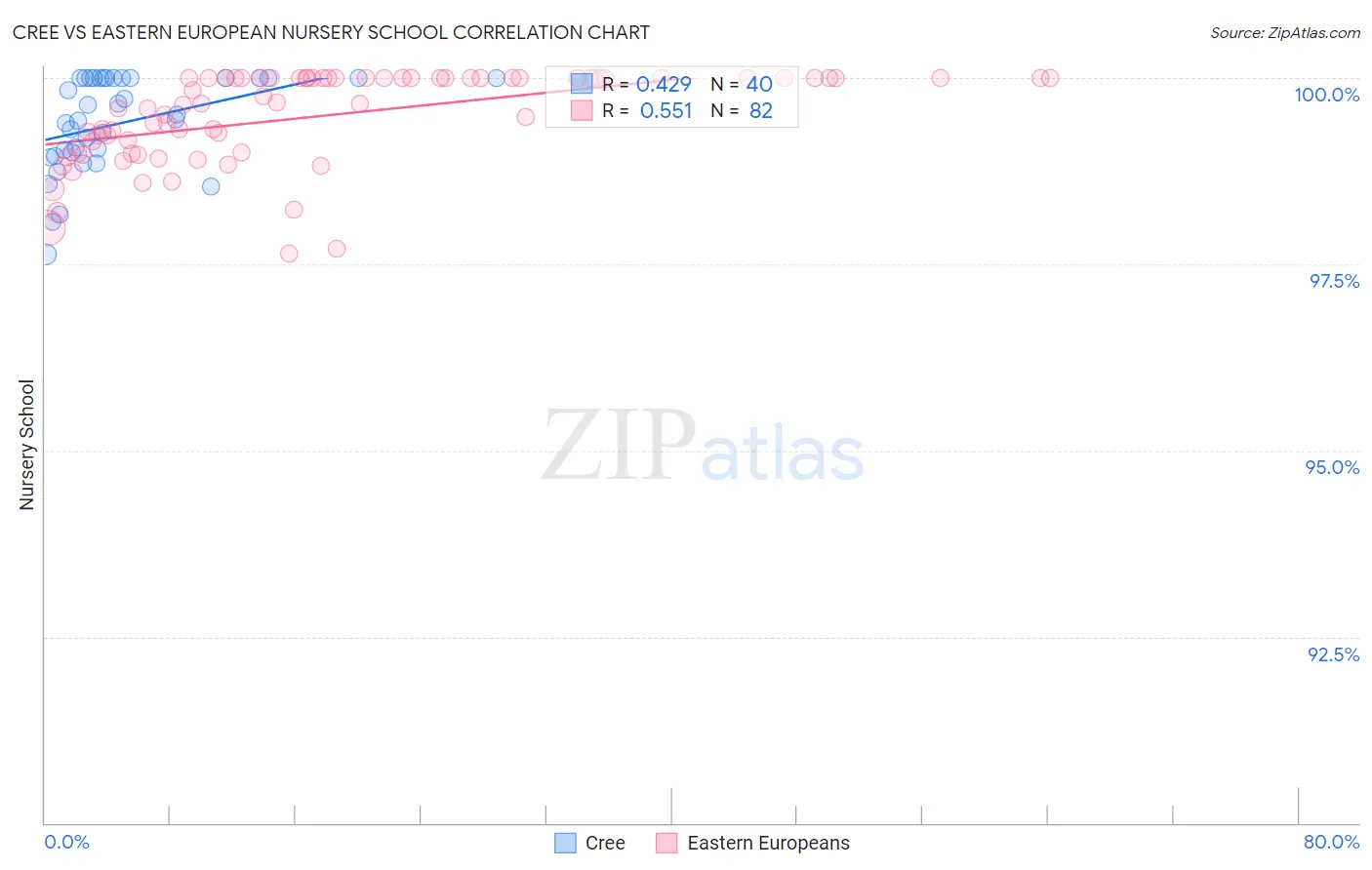 Cree vs Eastern European Nursery School