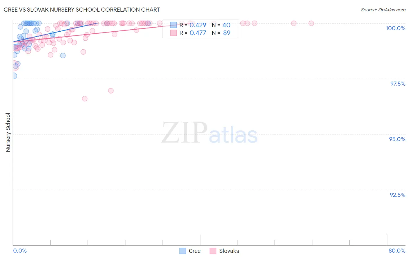 Cree vs Slovak Nursery School