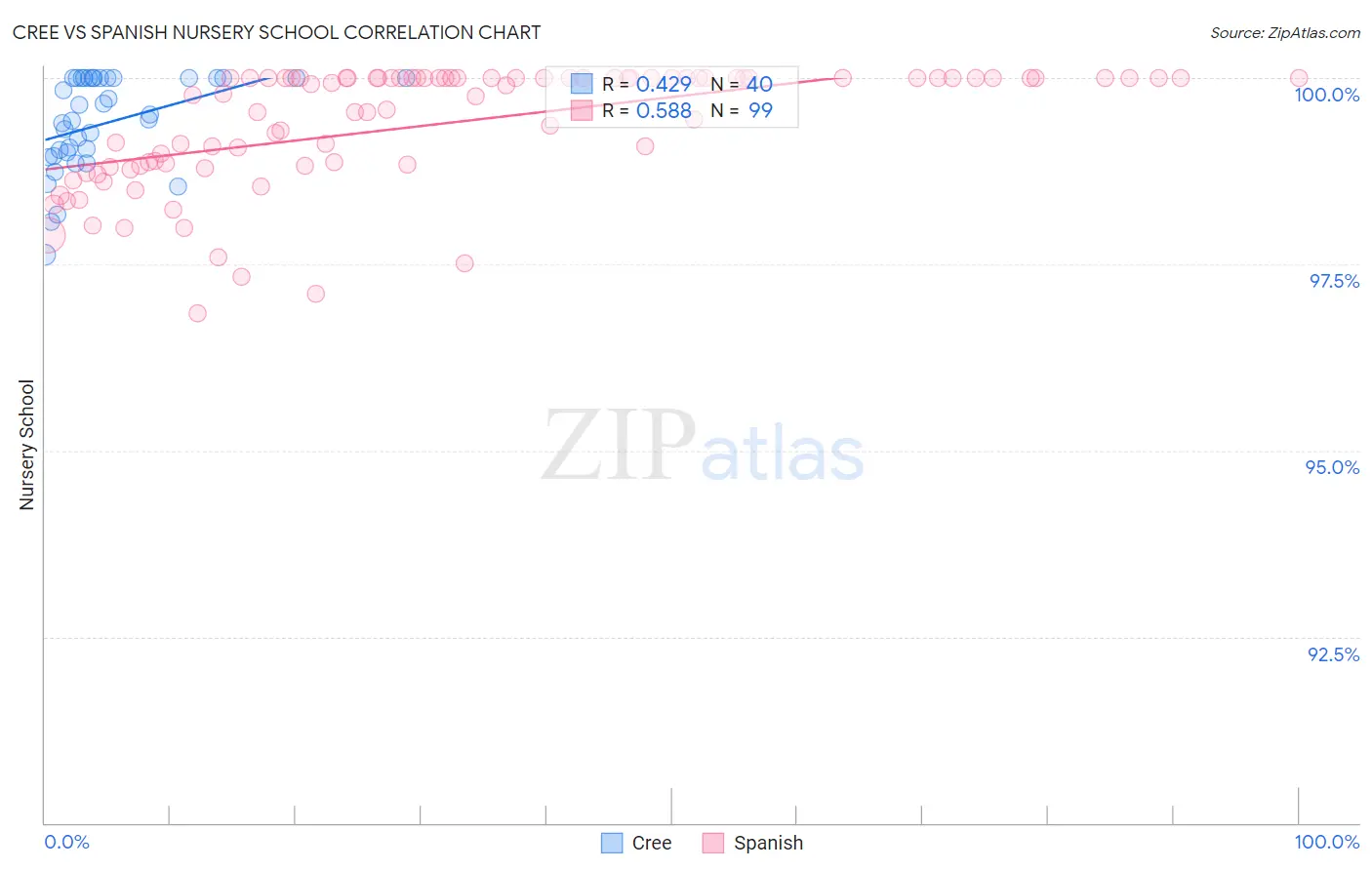 Cree vs Spanish Nursery School