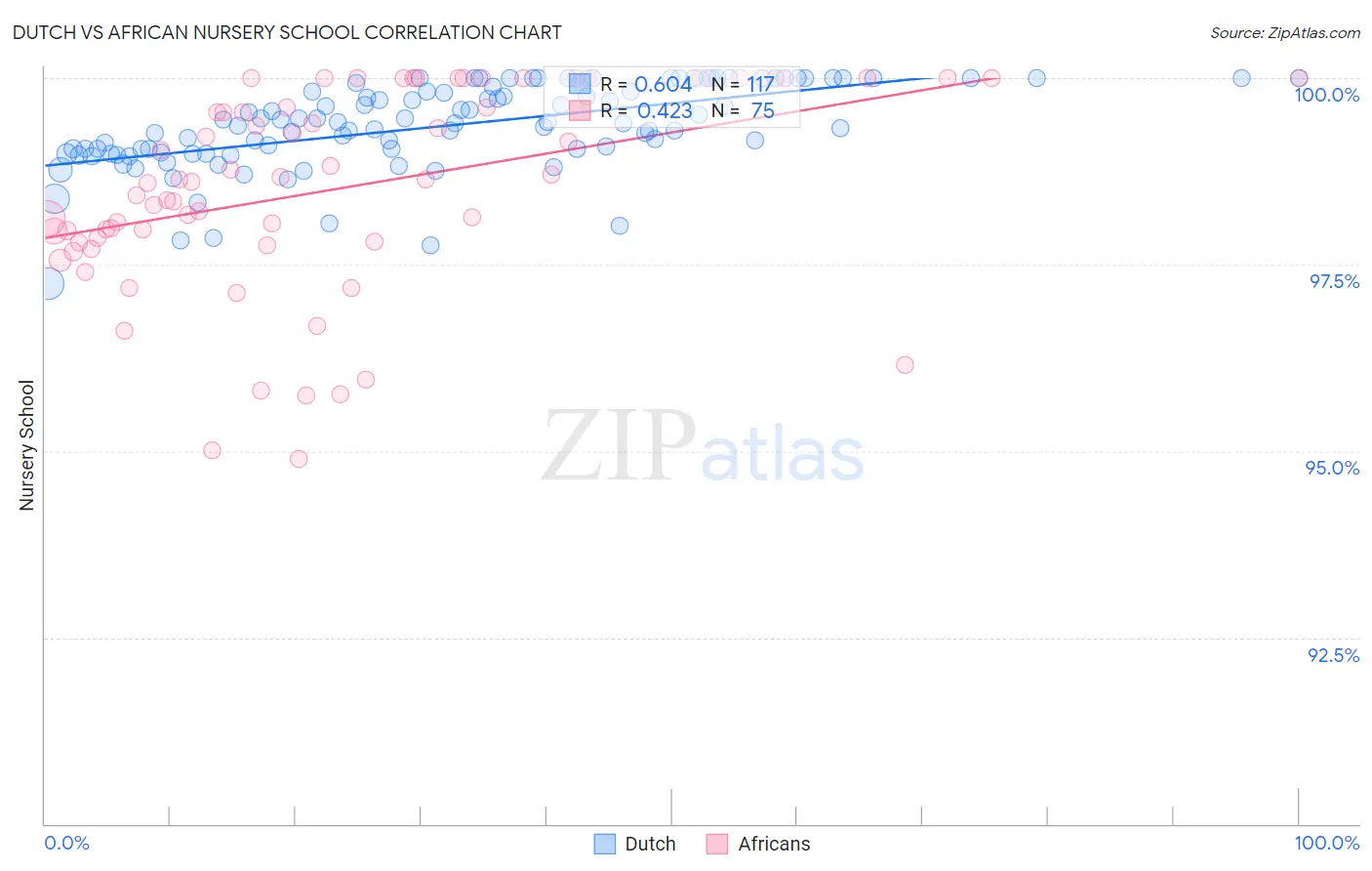 Dutch vs African Nursery School