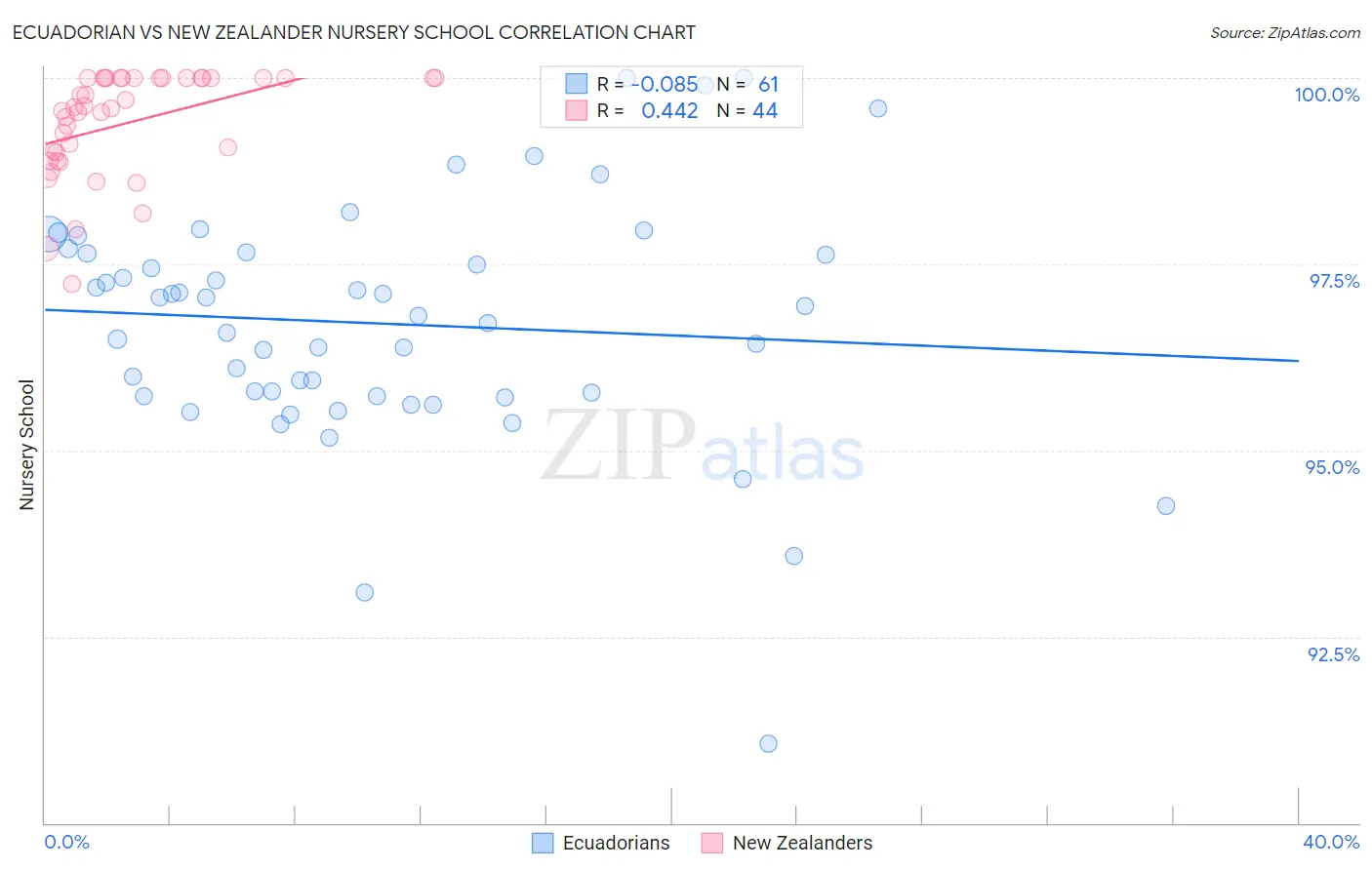 Ecuadorian vs New Zealander Nursery School
