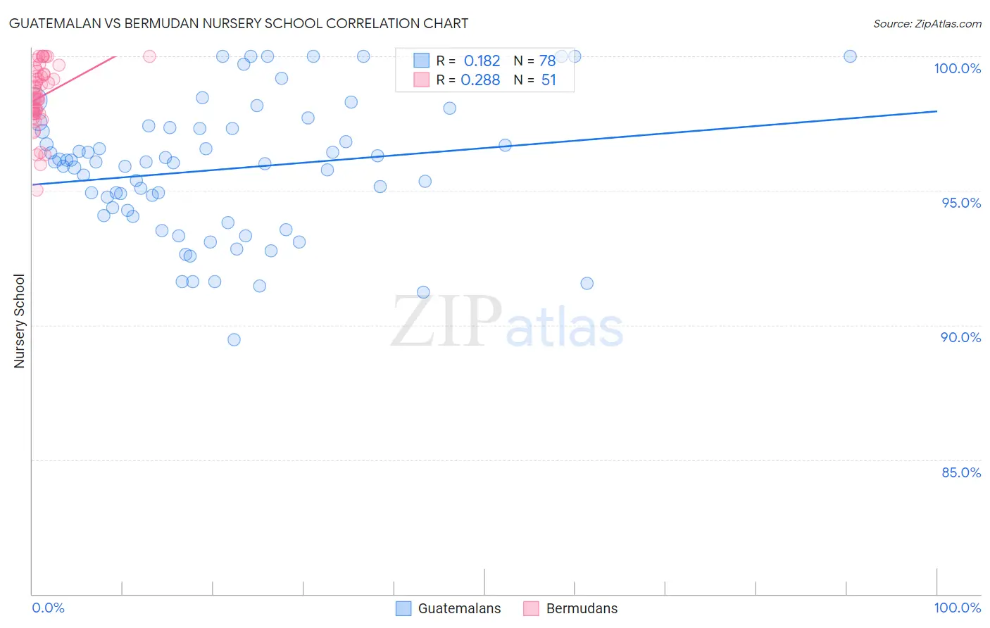 Guatemalan vs Bermudan Nursery School
