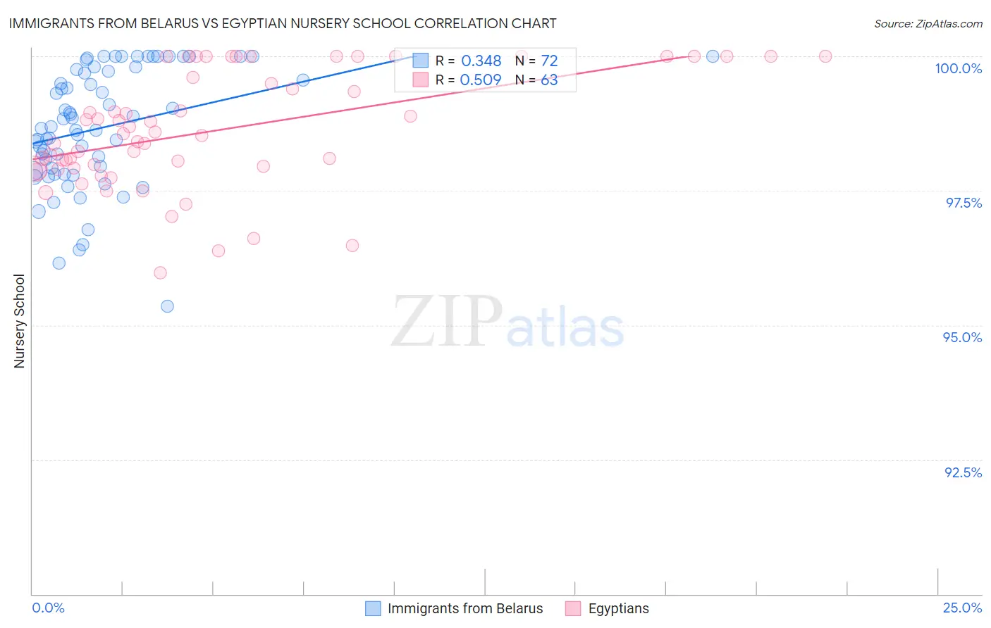 Immigrants from Belarus vs Egyptian Nursery School