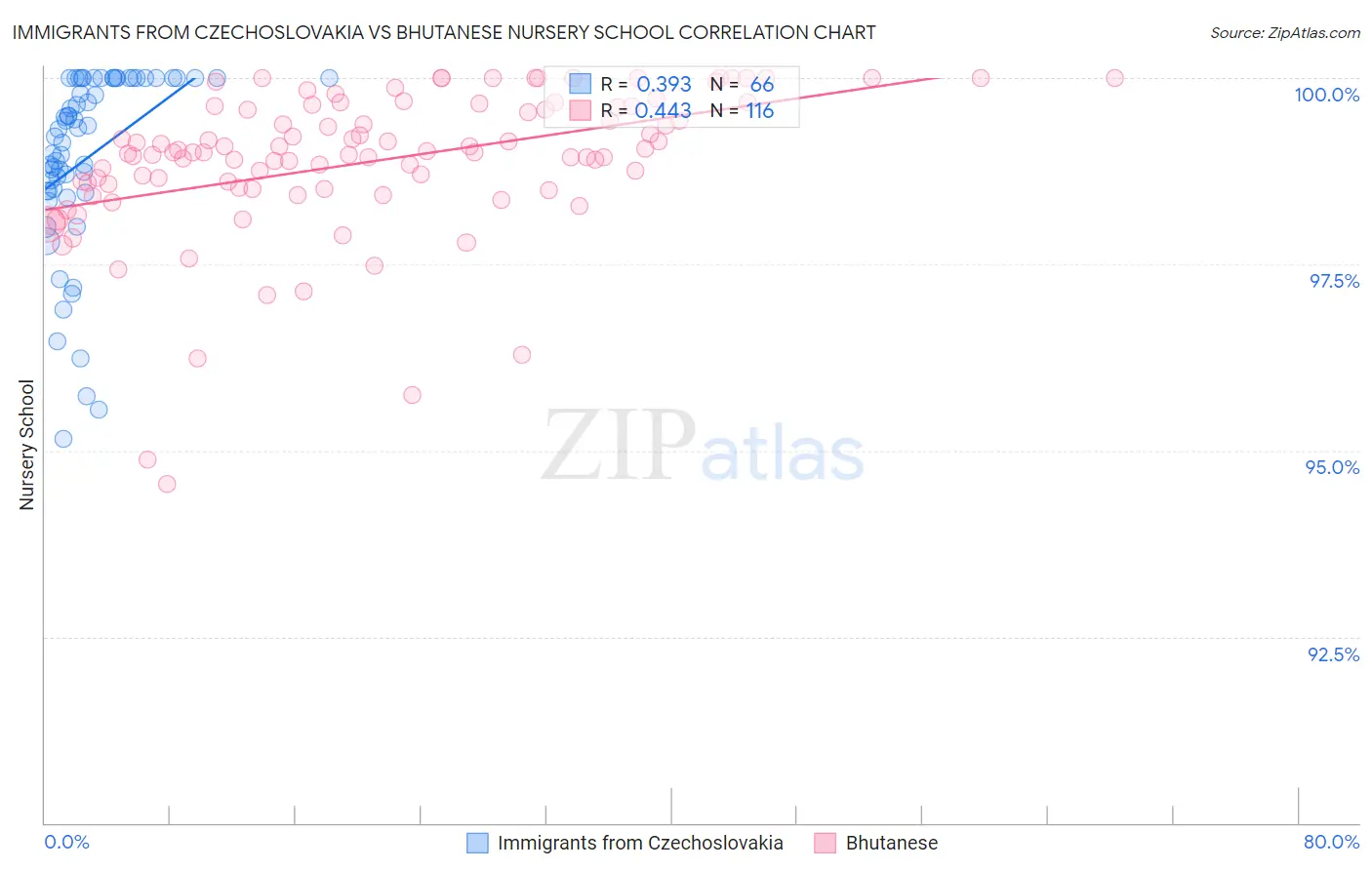 Immigrants from Czechoslovakia vs Bhutanese Nursery School