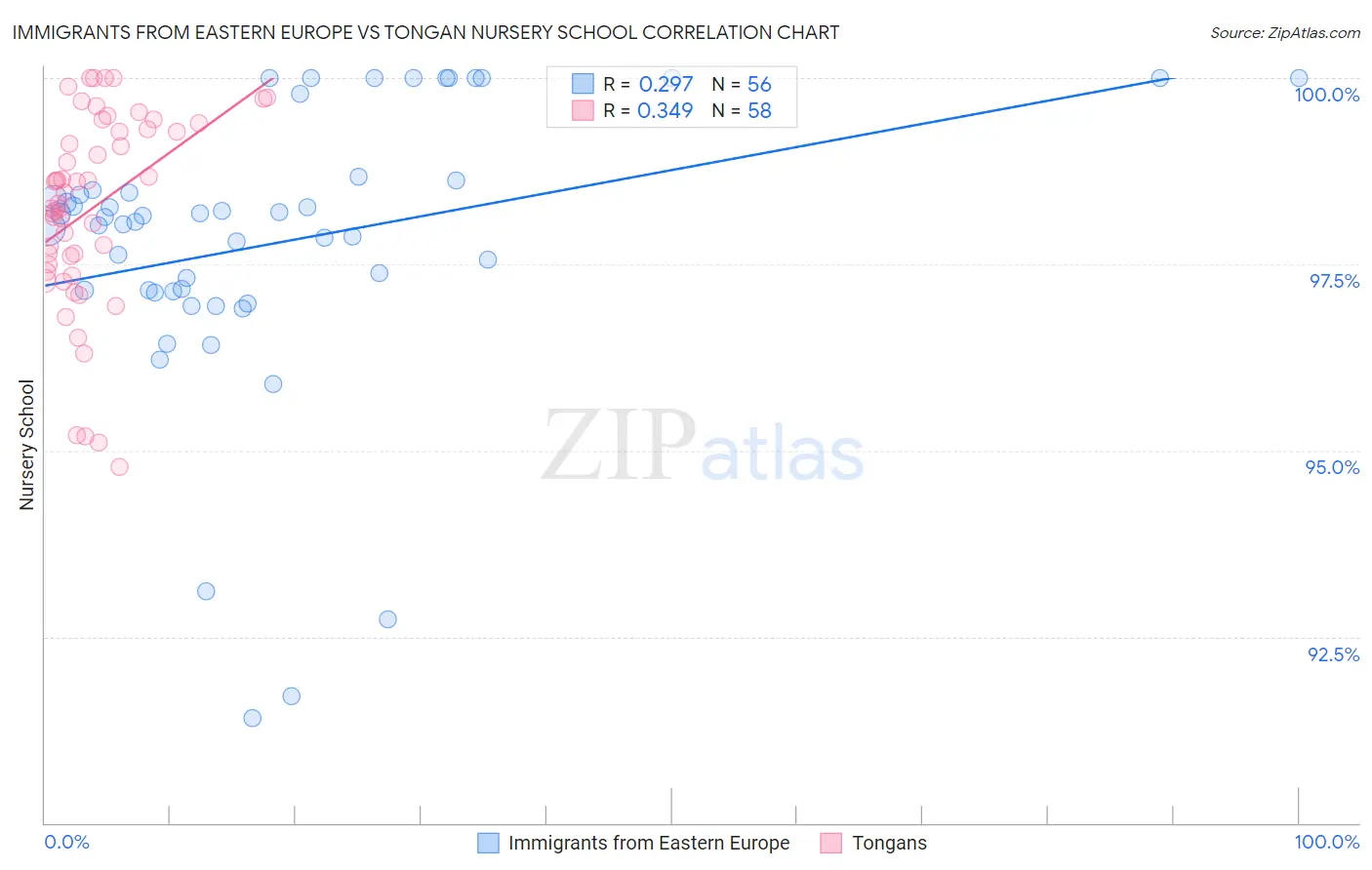 Immigrants from Eastern Europe vs Tongan Nursery School